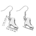 thumbnail image 3 of Jewelry Sets - Skater Earrings Necklace Ice Skate Pendant Jewelry Figure Skating Dangle Earrings for Skate Lovers, 3 of 4