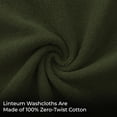 thumbnail image 3 of Linteum Textile 100% Cotton Premium Washcloths, 12x12 Inches [Pack of 24] Army Green, 3 of 6