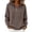 A1_Coffee, variant on Henley V Neck Button Hooded Sweater for Women Drawstring Long Sleeve Tunic Knitted Sweatshirts Fall Winter Henley Sweater Oversized Baggy Loose Fit Pullover Sweater Lounge Clothes White M