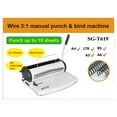 thumbnail image 2 of SG-T619 3:1 34 Holes Manual Wire Paper Binding Machine Exercise Book Wire Manual Binding Machine ,Pinpoint Punching, 2 of 6
