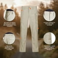 thumbnail image 5 of Propper Men's Stretch Waist Cargo Work Pant-Stone,Reinforced knee,Relaxed fit,Expandable cargo pockets, 5 of 12