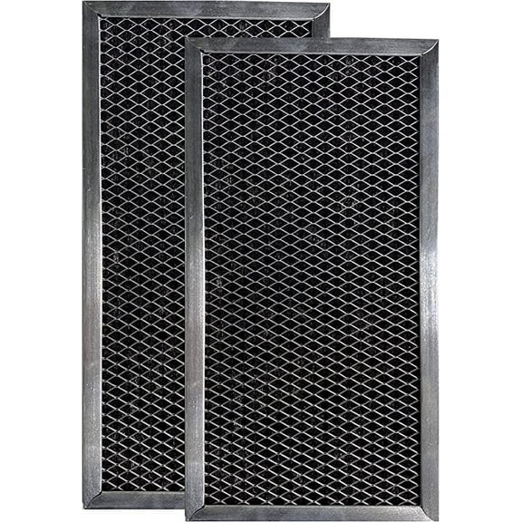 Air Filter Factory Replacement for W10120840A Whirlpool Microwave Hood Charcoal Filter Set 2-Pack