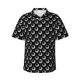 thumbnail image 1 of Balery Golf Balls Camisas hawaianas de manga corta para hombre, camisas playeras de corte holgado, camisas de vacaciones con botones,XX-Large, 1 of 7