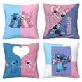 thumbnail image 1 of Dibujos animados Linda Lilo and Stitch(7) Juego de 4 fundas de cojín cuadradas para sofá, sala de estar y cama (30,5 x 30,5 cm), con cremallera invisible, regalo decorativo., 1 of 5