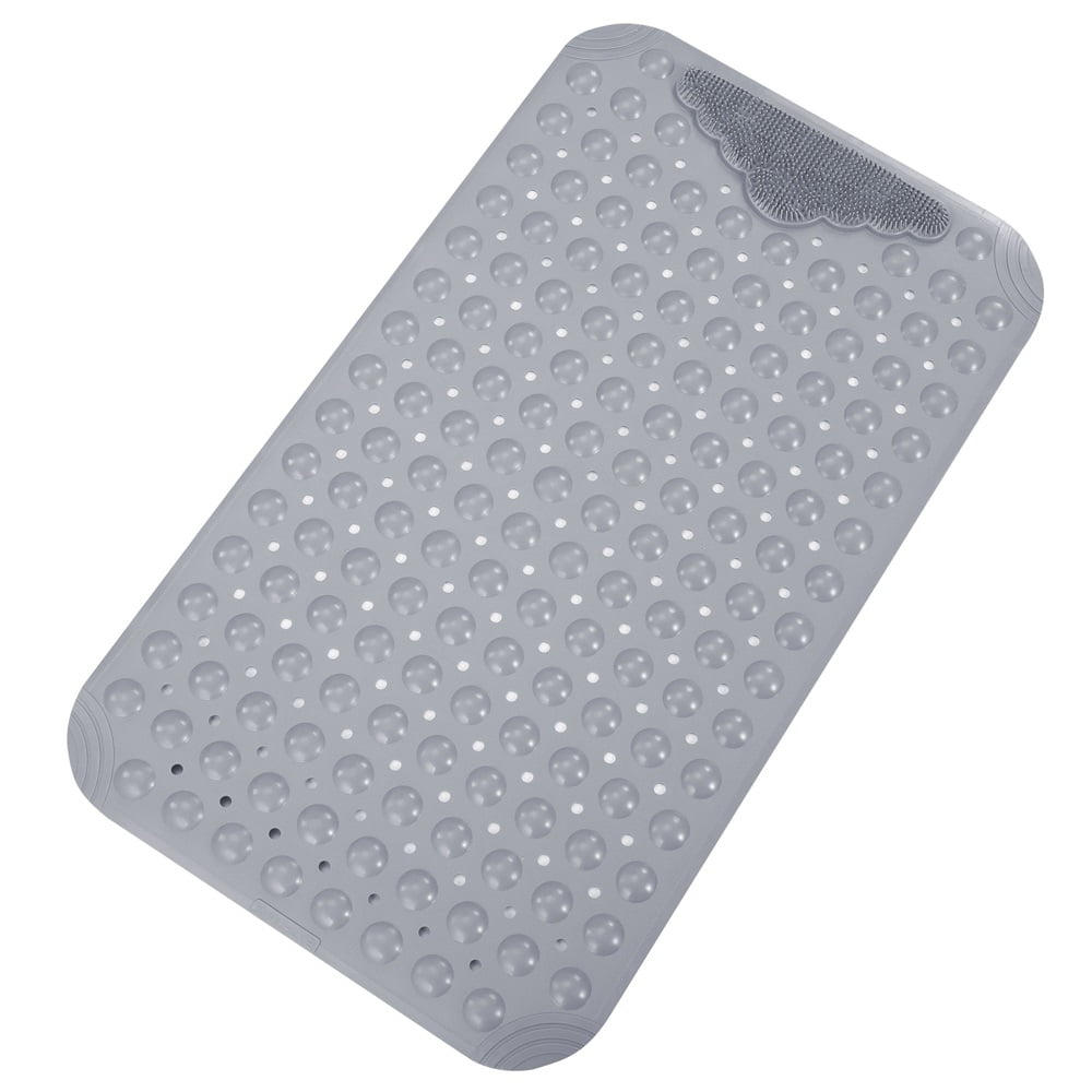 NonSlip Shower Mat with Drain Holes & Suction Cups, Easy Clean, Bath