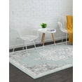 thumbnail image 4 of Unique Loom Parker Collection Area Rug - Kokulu (10' x 13' Rectangle Aqua/Beige), 4 of 12