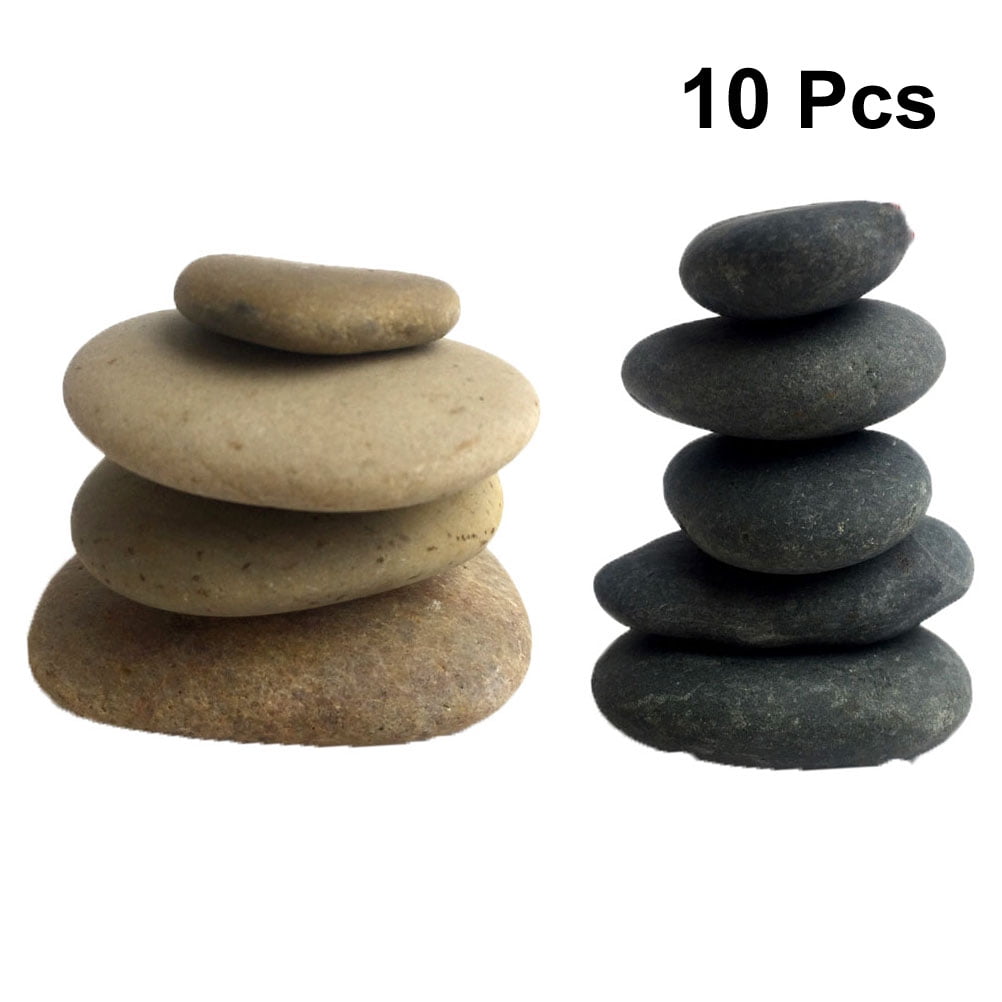 WHAMVOX  10 PCS Stones for Painting Drawing Painted Craft Rocks Decorative Child