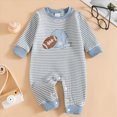 thumbnail image 4 of CAUYDY Baby Boys Sleepers Newborn Clothes 3 6 9 Months 1T 2T Fall Winter Preemie Long Sleeve Romper Infant Boy Comfy Pajamas Toddler Loungewear Blue for Sizes 12-18 Months, 4 of 9