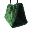 thumbnail image 3 of PureCasa Plush Birdhouse for Autume Winter, Triangle Polyester Parrot Hammock Hanging Bird Warm House for Indoor Outdoor, Home & Garden Decor Soft Birdhouse, 1 Pack, S 6.3"x3.9"x4.3", Green, 3 of 4