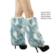 thumbnail image 3 of Faux Furs Leg Warmers for Womens Winter Warm Furs Boot Cuffs Covers,Cozy,Christmas,Halloween,Party, Cosplay Costume, 3 of 9