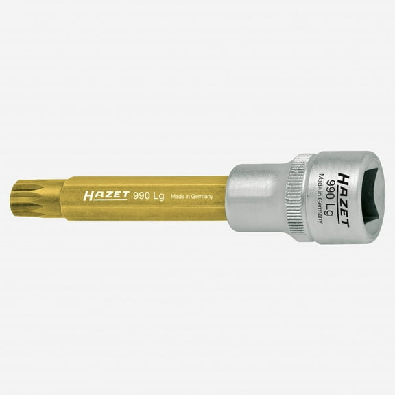 Hazet 990LG-12 M12 XZN Titanium-Nitride Socket 1/2" - Long