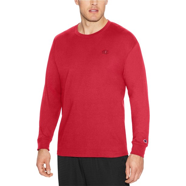 Camiseta básica de Manga larga Champion roja grande