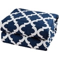thumbnail image 6 of Comforter with 2 Pillow Shams Goose Down Alternative Ultra Soft Microfiber Navy Color Queen Size, 6 of 7