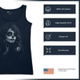 thumbnail image 6 of Web Sugar Skull Women's Tank Top Black White Monochrome Gothic Beauty Elegant Day of the Dead Dia de Los Muertos, 6 of 7