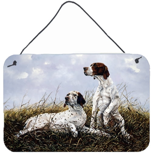 Carolines Treasures HMHE0011DS812 English Pointer by Michael Herring Wall or Door Hanging Prints 8HX12W multicolor