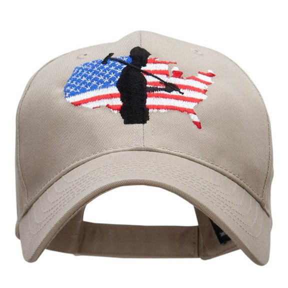 Labor Day Embroidered New Low Profile Organic Cotton Cap - Khaki OSFM