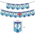 thumbnail image 4 of Father's Day Party Decorations Set,Banner Balloons Cake Toppers,1x flag raising,18x balloons,16x cake toppers,2x ribbons, 4 of 8