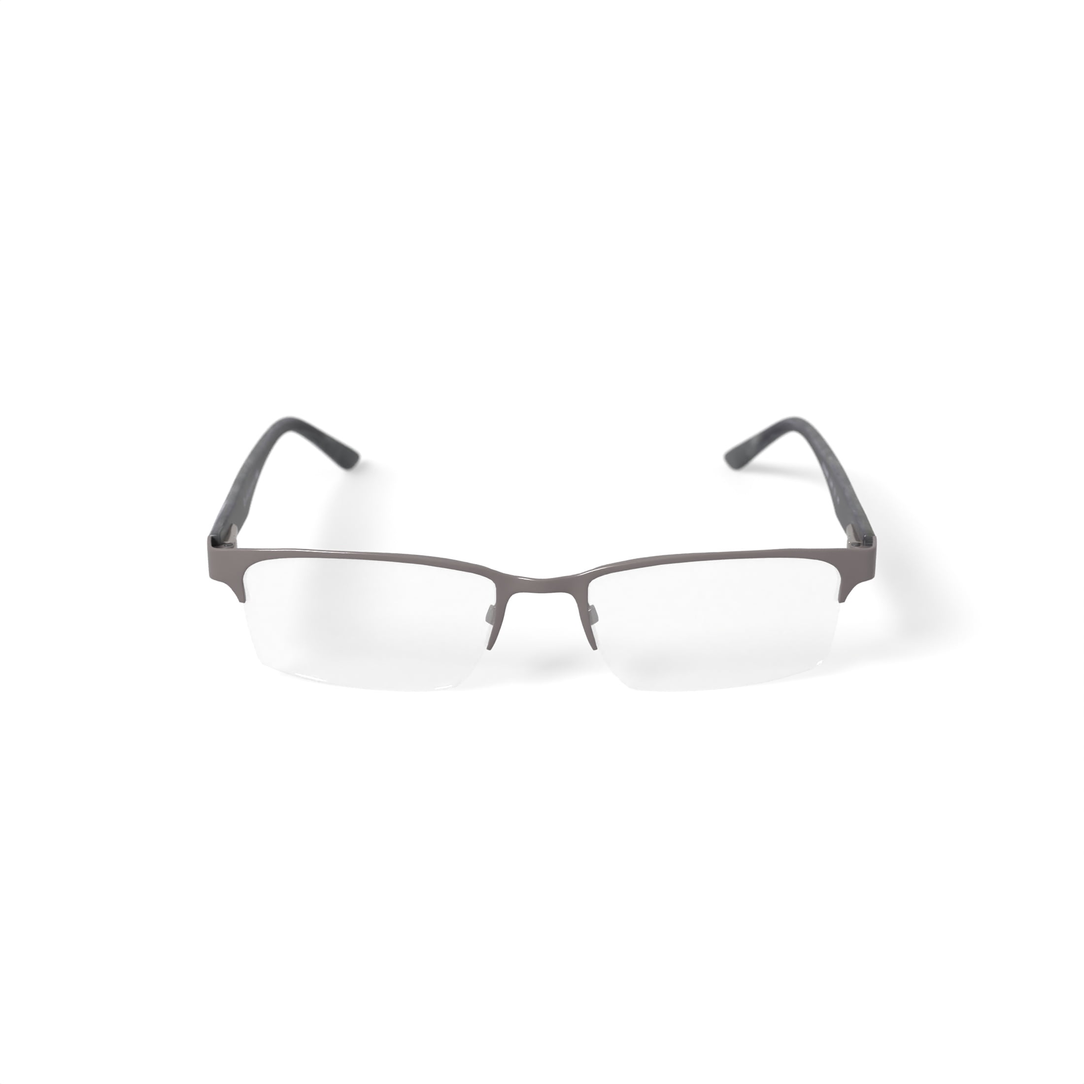 Randy Jackson Men's 1068 Browline Prescription Eyeglasses with Case, Gunmetal