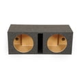 thumbnail image 1 of Q Power QBASS Cajas duales para subwoofer de audio para automóvil de material MDF resistente de 12 pulgadas con ventilación de puerto de ranura compartida y diseño de cámara dual, carbón, 1 of 5