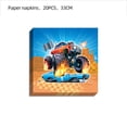 thumbnail image 5 of Blaze Monster Balloons Cartoon Car Happy Birthday Banner decoraciones para fiestas, máquinas de carreras, Racecar SUV Cake Cupcake Toppers Toys, 5 of 5