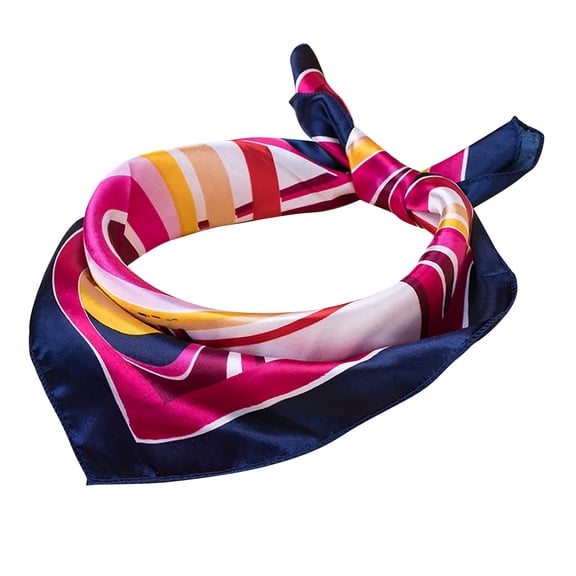 MSJUHEG Silk Scarf Neck Scarves Silk Scarf Headbands for Women's Neck Scarf Satin Neck Scarf Elegant Lightweight Wrap Scarf for Women Silk Twilly Neckerchief Women B One Size