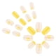 thumbnail image 4 of 24 Pcs Short Square False Nail Flowers Artificial Nail Yellow French Tip Stick On Nail Glossy Press On Nail for Woman, 4 of 4