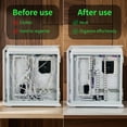 thumbnail image 3 of 1500-Count Black Cable Ties 8 Inch - Heavy-Duty Nylon Zip Ties for Indoor/Outdoor Use, Weather-Resistant Wire Organizer for Home, Garden & Holiday Decor, 3 of 8