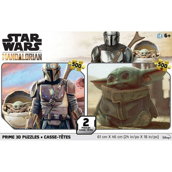 Star Wars The Mandalorian Prime 3D Puzzles 500pc Two Pack