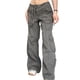 thumbnail image 1 of Guardurnaity Vaqueros de algodón para mujer Amplias ocasiones aplicables Cómodo de llevar Único y fresco Fácil de limpiar Prendas para la parte inferior del cuerpo Verde gris l, 1 of 6