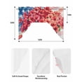 thumbnail image 5 of 4th of July Flower Swag Valances for Windows, Small Curtains Drapes, Poppy Patriotic Red Blue USA Flag Kitchen Window Curtains Over Sink Window Treatment Valance for Bedroom/Bathroom 56"x36", 5 of 5