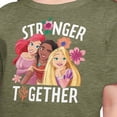 thumbnail image 3 of Disney Princess - Stronger Together Group - Toddler And Youth Short Sleeve Graphic T-Shirt, 3 of 5