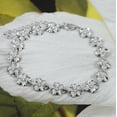 thumbnail image 2 of Beautiful Hawaiian Plumeria Bracelet, Sterling Silver Plumeria CZ Bracelet, B3332 Birthday Anniversary Mom Valentine Gift, Island Jewelry, 2 of 4