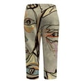 thumbnail image 3 of CLOOCL Abstract Face Art Print Pants Loose Casual Pants Plus Size Women Clothing, 3 of 6