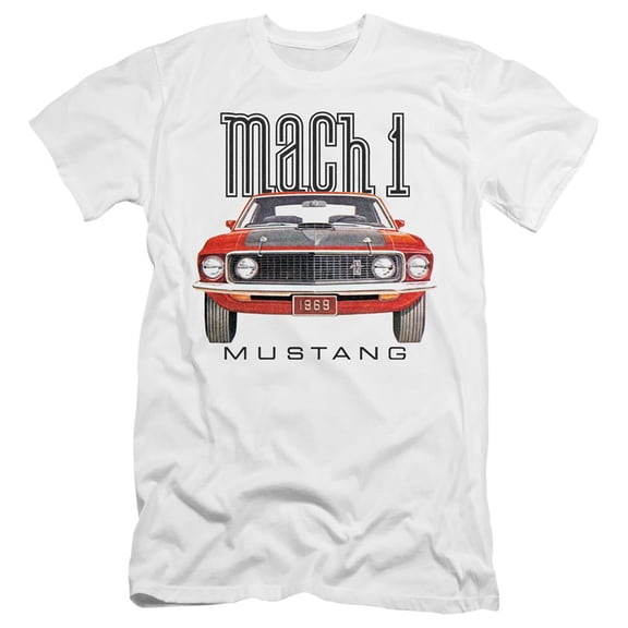Ford Mustang 69 Mach 1 HBO S/S Adult 30/1 T-Shirt White