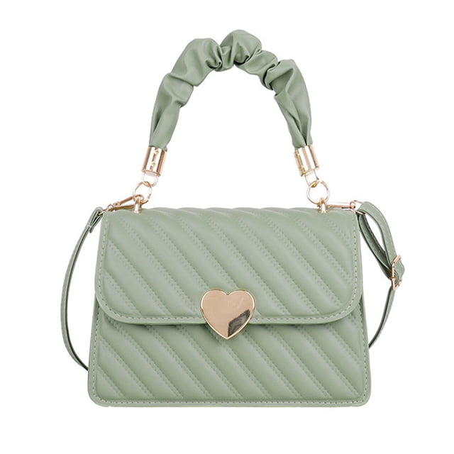 El bolso de moda de cuero artificial plisado bolso de hombro tipo bandolera es popular este año.