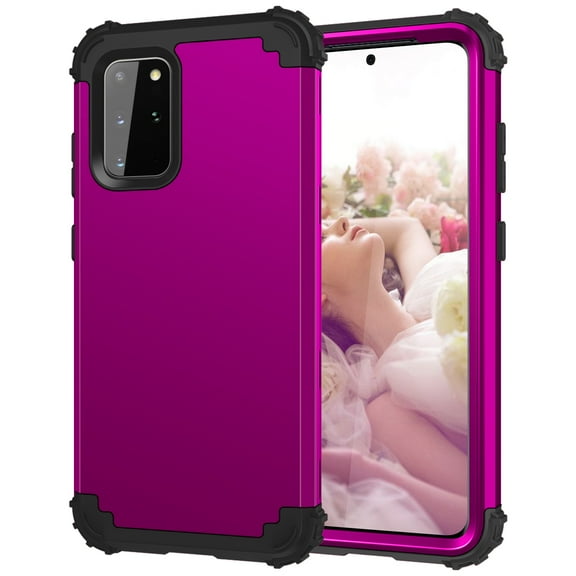 For Samsung Galaxy S20 FE Case 2020, Dual Layer Slim Heavy Duty Hybrid Rugged Shockproof Anti-Scratch Protective Back Phone Cover