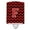 Black & Red, variant on Caroline's Treasures CJ1041-FCNL Letter F Chevron Purple and Gold Ceramic Night Light, 6x4x3", multicolor