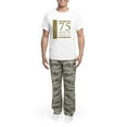thumbnail image 5 of CafePress - Fancy Vintage 75Th Birthday Men's Light Pajamas - Men's Light Loose Fit Cotton Pajama Set, 5 of 7