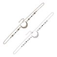 thumbnail image 2 of 2 piezas de elegante cadena para la cabeza de mujer con colgante para la frente, tocado para dama, 2 of 6