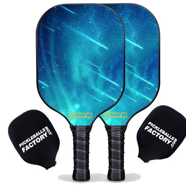 Pickleball Factory PB00028-5-G Pickleball Set - Meteor Shower Pro Pickleball Paddle, Pickleball Starter Kit, Glassfiber Graphite