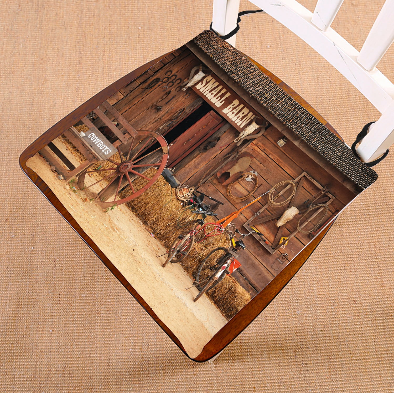 ABPHQTO Western Style Cowboy Home Chair Pad Seat Cushion Chair Cushion