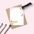 thumbnail image 3 of Floral Letter Notes - 8.5 x 11 Inches Stationery Writing Paper - Perfect Invitations for Bridal Shower, Birthday, Wedding, Engagement Party, DIY and All Occasion - 100 Bulk Set - Adorable Birds Design, 3 of 6