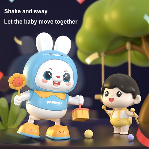 Bunny Dolls with Light 48 Musics Cartoon Rabbit Toys El mejor regalo para niños Niños Sywqhk libre de BPA