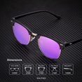 thumbnail image 3 of Polarized Sunglasses for Men and Women Semi-Rimless Frame Driving Sun glasses 100% UV Blocking, 3 of 5