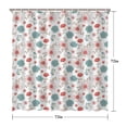 thumbnail image 5 of Pioneer Flower Floral Print Pattern Shower Curtain 72"x72", Bathroom Decorative Shower Curtain Set with 12 Hooks, Waterproof Washable, 5 of 6