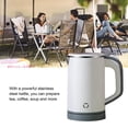 thumbnail image 4 of Hervidor eléctrico de 0,8 l con apagado automático y protección para ebullición y secado sin Bpa para té y café, 4 of 5