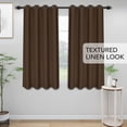 thumbnail image 2 of Easy-Going Blackout Curtains, Brown, 52 x 63 inch, 2 of 7