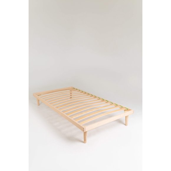 CHK Cadre de Lit Plateforme en Hêtre de 11 Pouces / Lit Minimaliste / Base de Matelas / Aucun Sommier Requis / Lattes en Hêtre Extra Flexibles