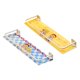 thumbnail image 4 of Estante de ducha Estante de baño sobre inodoro Gran capacidad Montado en la pared Decorativo azul y amarillo, 4 of 9