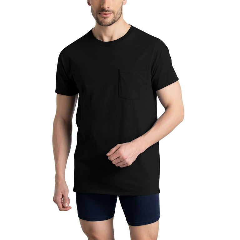fruit of the loom grey pocket t shirts